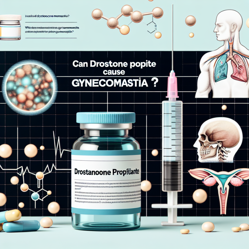 ¿Puede Propionato de drostanolona causar ginecomastia?