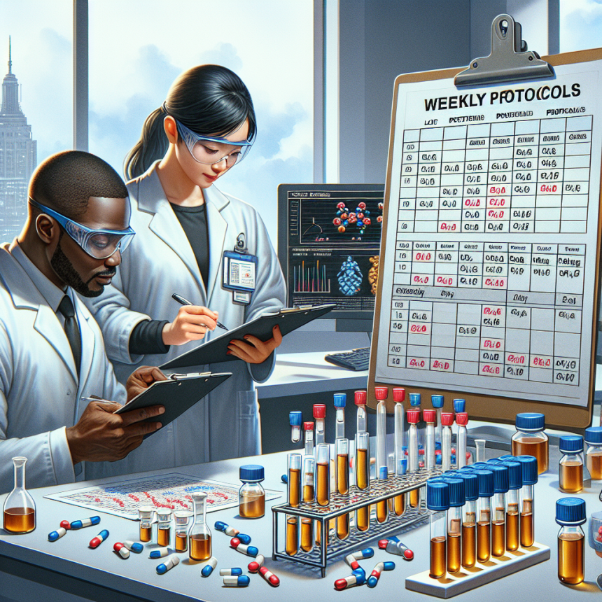 Protocolos semanales con Preparados de péptidos