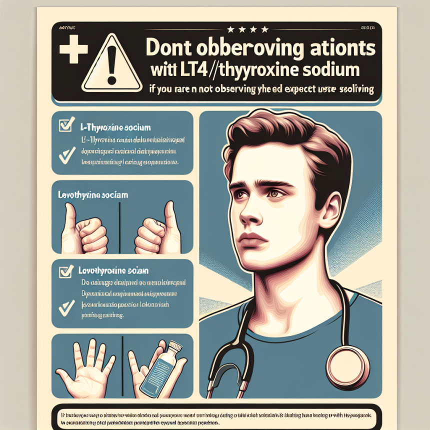 Qué hacer si no ves resultados con L-Thyroxine Sodium/Levothyroxine Sodium (LT4 sodium)