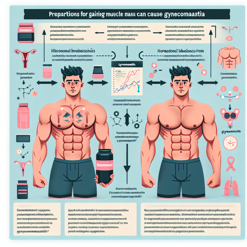 ¿Puede Preparativos para ganar masa muscular causar ginecomastia?