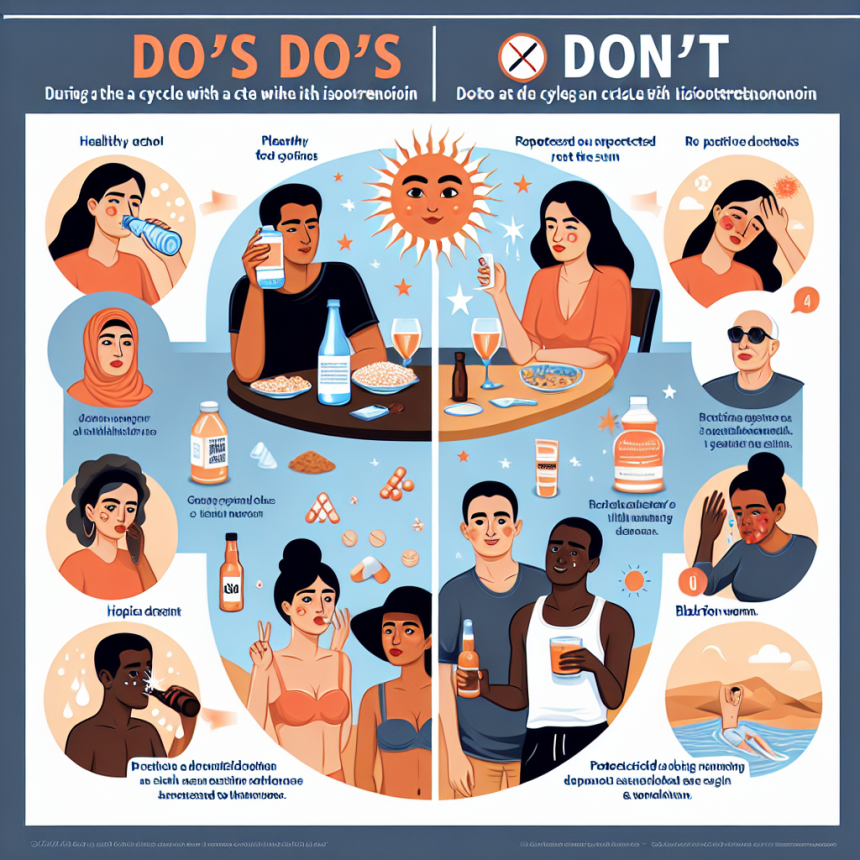 Qué no hacer durante un ciclo con Isotretinoina