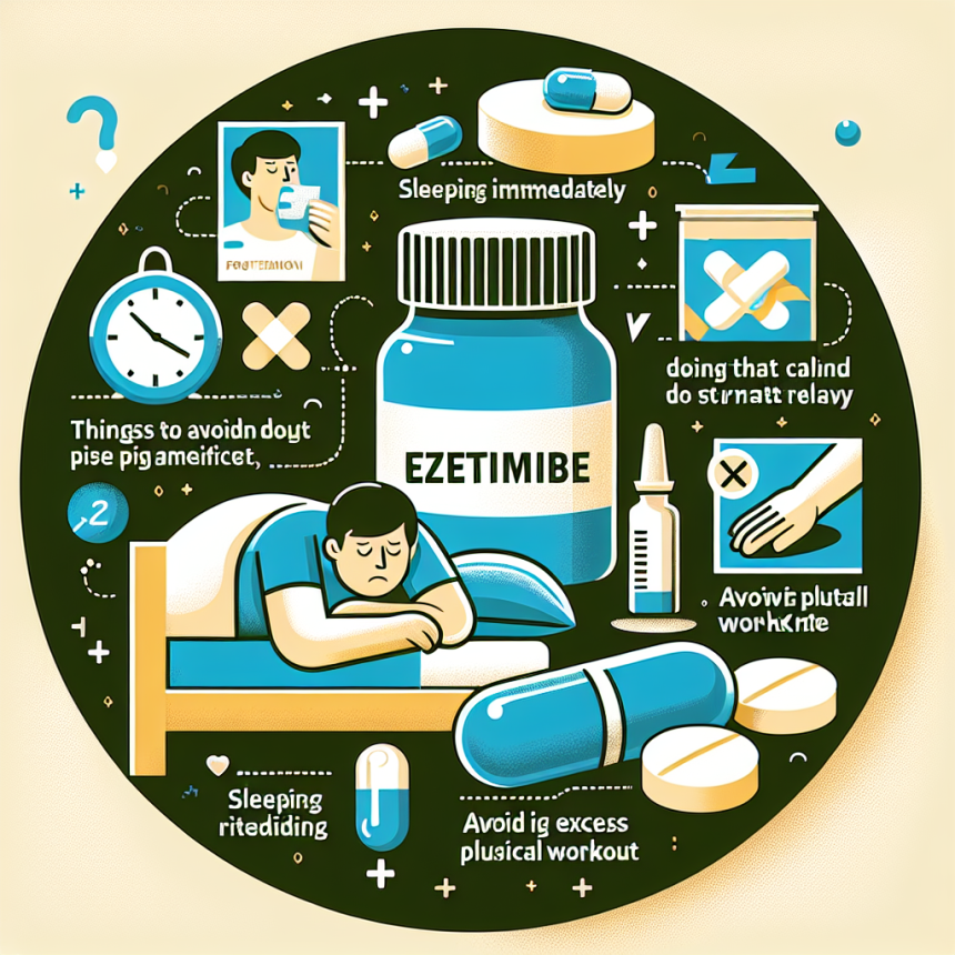 Qué evitar hacer justo después de tomar Ezetimiba